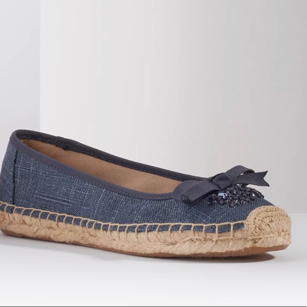 Simply Vera Wang Women's Denim Espadrille Flats